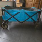 Hele mooie blauwe bolderkar opvouwbaar tot een klein pakket, Caravans en Kamperen, Bolderkarren, Ophalen of Verzenden, Opvouwbaar