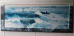 Plisson fotografie : Storm zeezicht met vuurtoren, Print, Gebruikt, 50 tot 75 cm, Ophalen