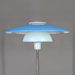 Vloerlamp blauw, Deens design, vintage lamp uit Scandinavie, 100 tot 150 cm, Gebruikt, Vintage, Metaal