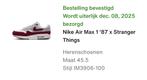 Nike Air Max 1 '87 x Stranger Things - maat 45,5, Overige kleuren, Nike, Nieuw, Ophalen of Verzenden