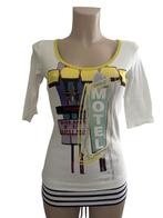 Marc Cain shirt S, Wit, Ophalen of Verzenden, Zo goed als nieuw, Korte mouw