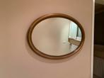 Ovale spiegel in prachtige lijst, Minder dan 100 cm, Ophalen of Verzenden, Zo goed als nieuw, 50 tot 75 cm