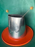 Vintage IKEA aluminium vaas space age chrome Sörglos 2011, Huis en Inrichting, Overige materialen, Gebruikt, Overige kleuren, Ophalen of Verzenden