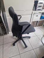 Comfortabele bureaustoel - zwart/Grijs, Ophalen, Gebruikt, Grijs, Bureaustoel