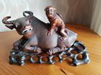 houten beelden indisch chinees , 3 stuks , kastset., Ophalen