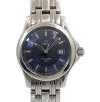 Elegante Omega Seamaster Dames blauwe wijzerplaat, Ophalen of Verzenden, Zo goed als nieuw, Staal, Overige merken