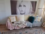 Bankstel, Ophalen, Gebruikt, Stof, 75 tot 100 cm