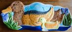 golvend porseinen retro relief schaaltje met eendjes, Ophalen of Verzenden, Gebruikt