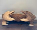 Handgemaakte suar-houten krab +/- 50cm lang, Ophalen of Verzenden
