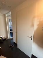 Stompe binnendeur RAL9010, rechtsdraaiend, 213.5x92.3cm, Doe-het-zelf en Verbouw, Ophalen, 80 tot 100 cm, Binnendeur, Zo goed als nieuw