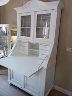Prachtige grenen witte buffetkast, Antiek en Kunst, Ophalen of Verzenden