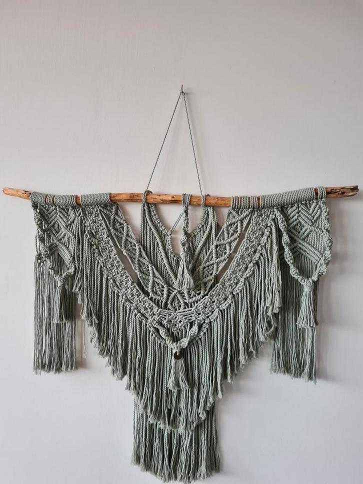 Macramé Wandkleed - Handgemaakt, Huis en Inrichting, Woonaccessoires | Wanddecoraties, Nieuw, Ophalen