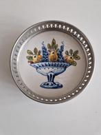 Sierbord van Westraven met tinnen rand. Delfts blauw., Antiek en Kunst, Ophalen of Verzenden