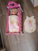 Poppen bedje babyborn, stoeltje, draagzak, Ophalen of Verzenden, Zo goed als nieuw, Babypop