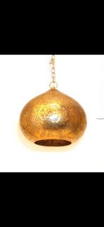 Gouden Hanglamp Oosters, Nieuw, Ophalen of Verzenden, Oosters, Metaal