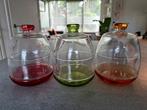 Suikerpotjes glazen stolpjes, Ophalen, Glas, Overige stijlen, Glas of Glazen