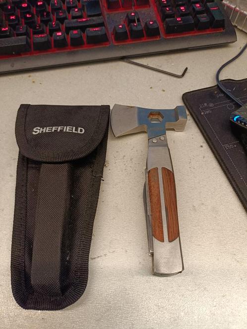 Sheffield Camper 12 in 1 multi tool uit usa, Caravans en Kamperen, Kampeergereedschap, Gebruikt, Ophalen of Verzenden