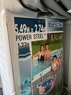 Bestway Zwembad 5.49x2.74x1.22, Tuin en Terras, Zwembaden, Gebruikt, 300 cm of meer, 400 cm of meer, Ovaal