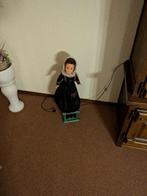 Antieke pop in zwarte jurk, Verzamelen, Poppen, Ophalen of Verzenden, Gebruikt