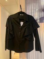 Zwarte blouse met ruches nieuw universele maat, Nieuw, Maat 38/40 (M), Ophalen of Verzenden, Zwart