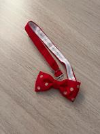 Rode vlinderdas met stippen, Ophalen of Verzenden, Zo goed als nieuw, Rood, Met patroon