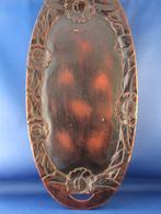 Antiek dienblad met bloemenrand., Antiek en Kunst, Antiek | Woonaccessoires, Ophalen of Verzenden