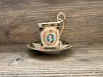 Vintage weense stijl empire espressokop en schotel handmade, Antiek en Kunst, Antiek | Servies los, Ophalen of Verzenden