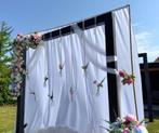 Bruiloft decoratie backdrop goud incl gordijnen, Ophalen, Zo goed als nieuw, Versiering, Geboorte of Huwelijk