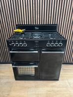 Luxe hoogglans zwarte Belling Fornuis 90cm (Gratis bezorgen), 5258sh, Ophalen of Verzenden, Zo goed als nieuw, Energieklasse A of zuiniger