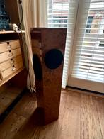 Mooie Hepta luidsprekers - bruin, warm geluid, Audio, Tv en Foto, Luidsprekers, Ophalen, Gebruikt, Front, Rear of Stereo speakers