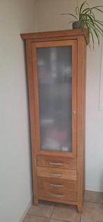 Hoge kast eiken hout, Huis en Inrichting, Kasten | Boekenkasten, Ophalen, Gebruikt, 50 tot 100 cm, 150 tot 200 cm