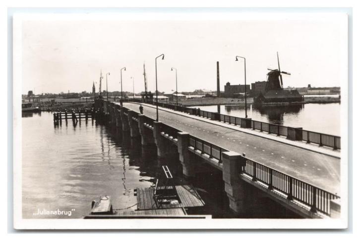 Koog aan de Zaan, "Julianabrug", Verzamelen, Ansichtkaarten | Nederland, Gelopen, Noord-Holland, 1940 tot 1960, Verzenden