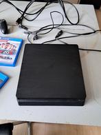 PS4 Slim 500GB + 4 Games + 1 Controller, Spelcomputers en Games, Spelcomputers | Sony PlayStation 4, Ophalen, Met 1 controller