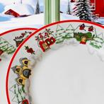 6-Delige Bordenset Kerstservies “Holiday Joy” Royal Heritage, Huis en Inrichting, Keuken | Servies, Ophalen of Verzenden, Zo goed als nieuw