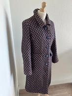 King Louie maat XL gave geruite middellange jas 2361, Kleding | Dames, Maat 46/48 (XL) of groter, Ophalen of Verzenden, Zo goed als nieuw