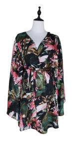 Guess Los Angeles Jurk - Bloemenpatroon - Maat M, Maat 38/40 (M), Guess, Zwart, Nieuw