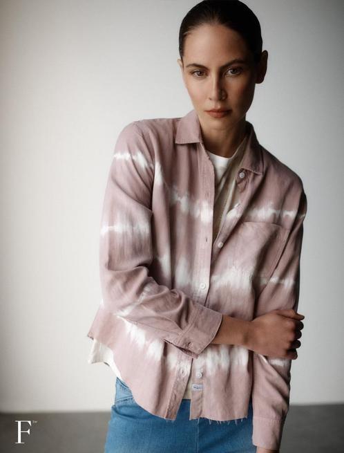 rails tie dye linnen mix marant top tuniek blouse shirt s/m, Kleding | Dames, Blouses en Tunieken, Zo goed als nieuw, Maat 38/40 (M)