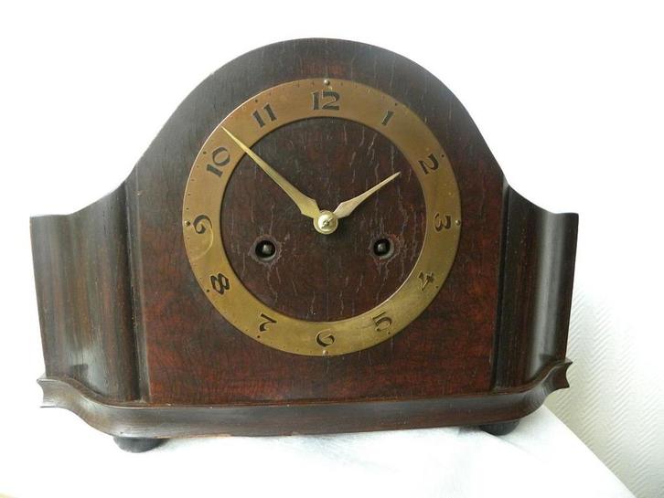 Tafelklok Uhrenfabrik Muhlheim, Antiek en Kunst, Antiek | Klokken, Ophalen of Verzenden