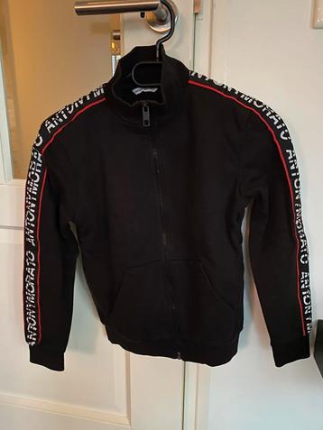 ANTONY MORATO zwart vest trui jas 10 = 140 rood wit detail beschikbaar voor biedingen