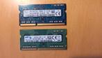 2x 4GB DDR3 SO-DIMM Geheugen - Samsung & Hynix, Computers en Software, RAM geheugen, Gebruikt, DDR3, Ophalen of Verzenden, Laptop