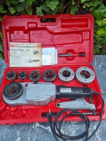 ROTHENBERGER SUPERTRONIC 2000 Draadsnijmachine 2" beschikbaar voor biedingen