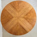 Unieke vintage eettafel, rond uit te breiden, 150 tot 200 cm, Ophalen of Verzenden, Zo goed als nieuw, Vijf personen of meer