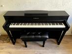 Yamaha Clavinova CLP-735B Digitale Piano + Pianobank (2023), Ophalen, Zwart, Digitaal, Zo goed als nieuw