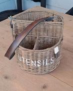 🖤 Leuke Rotan Mand Utensils van Riviera Maison, Huis en Inrichting, Woonaccessoires | Schalen en Manden, Ophalen of Verzenden