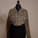 Another Label Grunge Indie Rockabilly Noa Check Shirt, Beige, Maat 42/44 (L), Nieuw, Ophalen of Verzenden