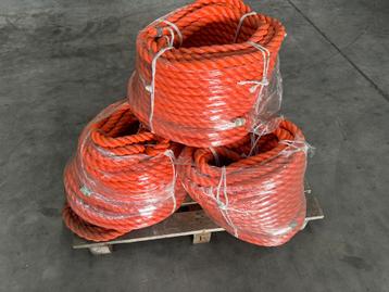 Touw 28mm polypropyleen oranje beschikbaar voor biedingen