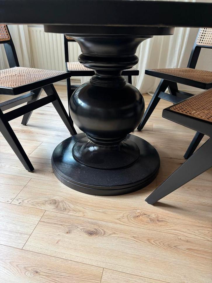 Waanzinnig mooie tafel 150 cm doorsnede, Huis en Inrichting, Tafels | Eettafels, Gebruikt, 100 tot 150 cm, Vijf personen of meer