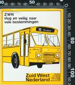 Sticker: ZWN - Zuid West Nederland (2), Ophalen of Verzenden, Zo goed als nieuw, Bedrijf of Vereniging