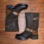YELLOW CAB - volledig leren bruine laarzen - maat 37, Kleding | Dames, Schoenen, Hoge laarzen, Bruin, Nieuw, Ophalen of Verzenden