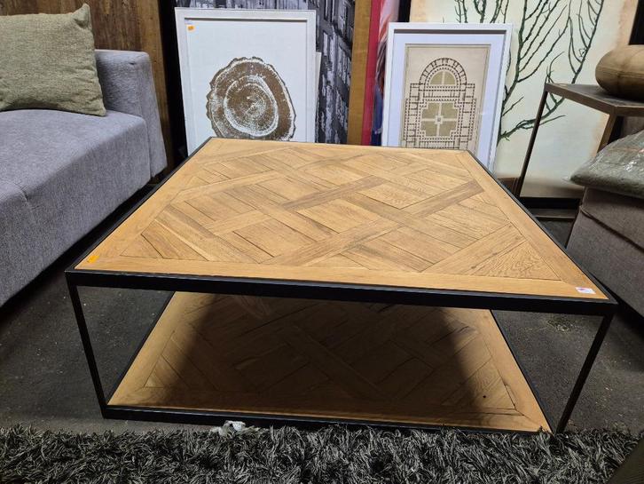 Salontafel visgraat, Huis en Inrichting, Tafels | Salontafels, Nieuw, Minder dan 50 cm, 50 tot 100 cm, 50 tot 100 cm, Rechthoekig